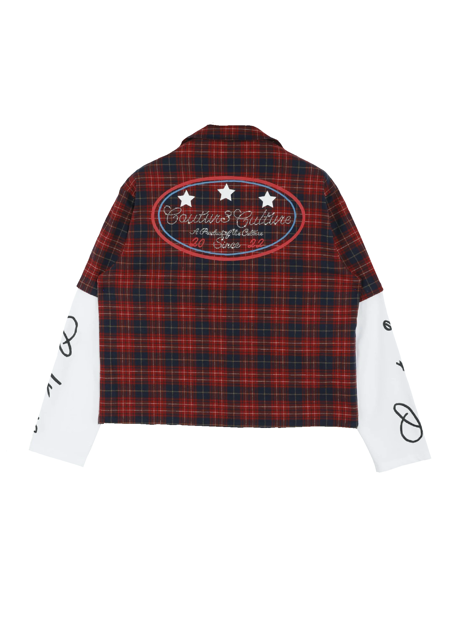 “A Product of the Culture” Rhinestone flannel