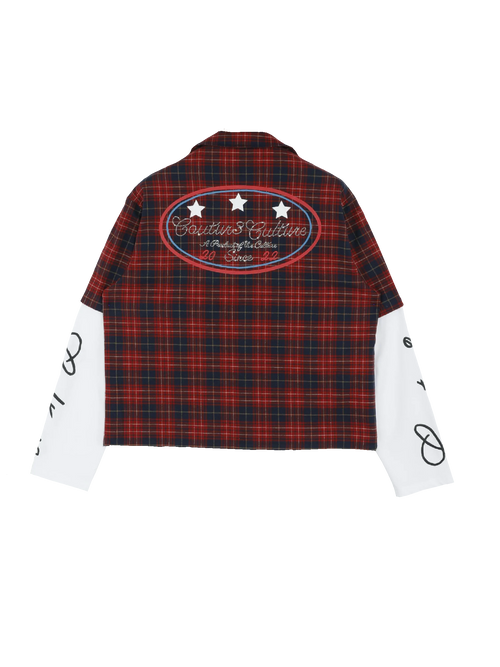 “A Product of the Culture” Rhinestone flannel