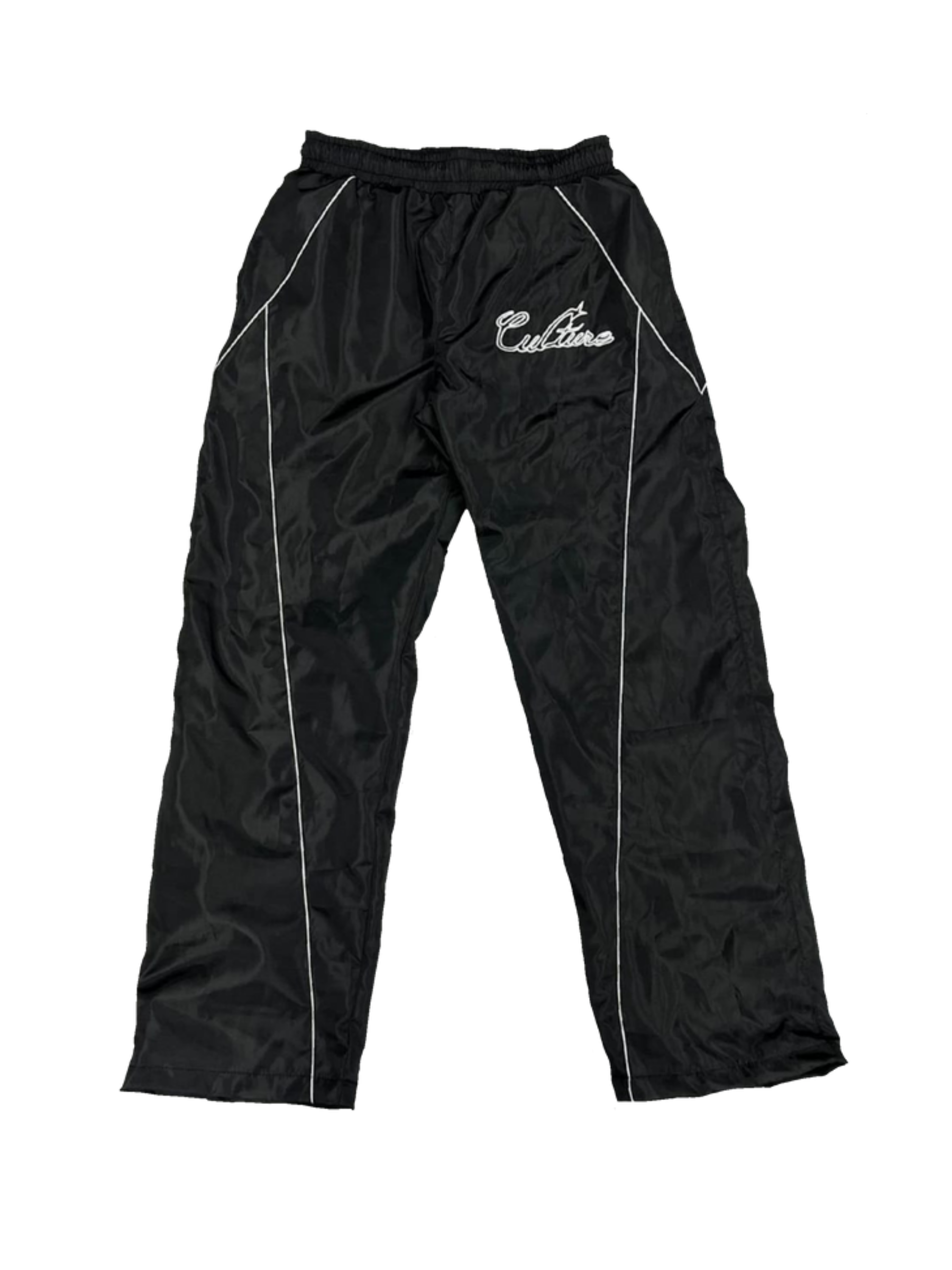 “After dark” reflective track pants